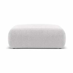Jasnoszary puf z materiału bouclé Molino – Micadoni Home obraz