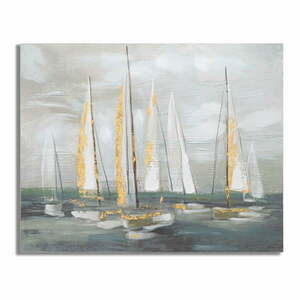 Obraz 100x80 cm Gold Boat – Mauro Ferretti obraz