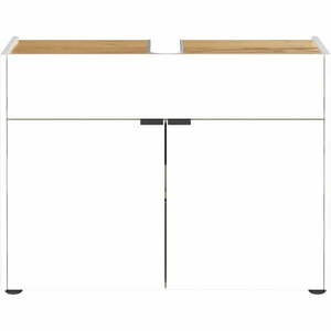 Biała szafka pod umywalkę 80x60 cm Forano – Germania obraz