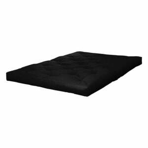 Czarny średnio twardy materac futon 160x200 cm Comfort Black – Karup Design obraz
