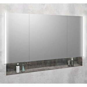 Szara szafka łazienkowa 126x70 cm Integra – Sapho obraz