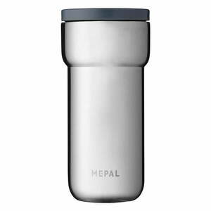 Kubek termiczny w kolorze srebra 375 ml Natural brushed – Mepal obraz