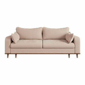 Beżowa sztruksowa sofa 220 cm Beata – Ropez obraz
