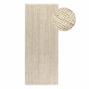 Kremowy chodnik z juty 80x200 cm Bouclé – Hanse Home obraz