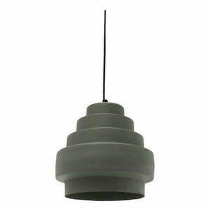 Zielona lampa wisząca ø 25 cm – Antic Line obraz