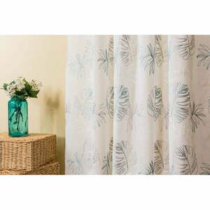 Biało-niebieska firanka 140x260 cm Cybele – Mendola Fabrics obraz