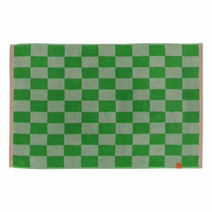 Zielony dywanik łazienkowy z bio bawełny 50x80 cm Retro – Mette Ditmer Denmark obraz