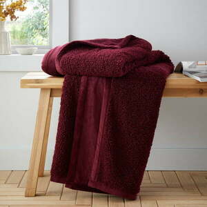 Czerwony koc z mikropluszu 130x170 cm Velvet Boucle – Catherine Lansfield obraz