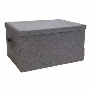 Szary tekstylny pojemnik z pokrywką 34x45x25 cm Soft Storage – Bigso Box of Sweden obraz