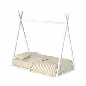 Białe łóżko dziecięce w kształcie domku z drewna bukowego 70x140 cm Maralis – Kave Home obraz