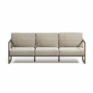 Jasnoszara aluminiowa sofa ogrodowa Comova – Kave Home obraz