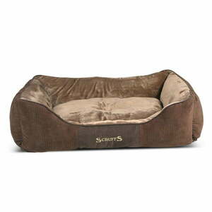 Brązowe pluszowe legowisko dla psa 70x90 cm Scruffs Chester XL – Plaček Pet Products obraz