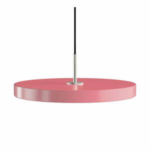Różowa lampa wisząca LED z metalowym kloszem ø 43 cm Asteria Medium – UMAGE obraz