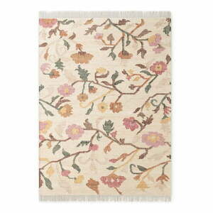 Kremowy dywan z juty tkany ręcznie 120x170 cm Roya Violette – Elle Decoration obraz
