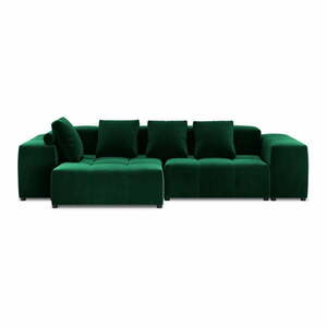 Zielony aksamitny narożnik (róg zmienny) Rome Velvet – Cosmopolitan Design obraz