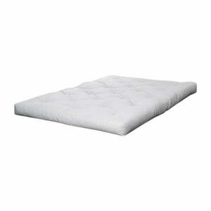 Biały średnio twardy materac futon 90x200 cm Coco Natural – Karup Design obraz