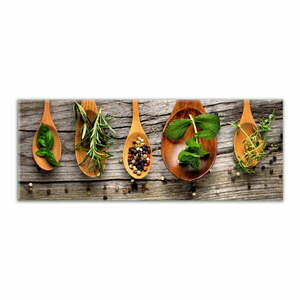 Obraz Styler Glasspik Kitchen Wooden Spoons, 30x80 cm obraz