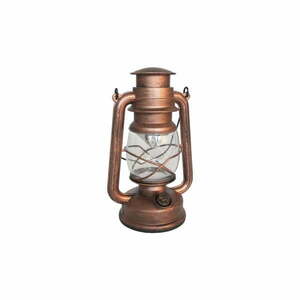 Brązowy lampion LED (wysokość 24, 5 cm) – Dakls obraz