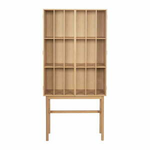 Witryna z drewna dębowego 80x170 cm Shoji – Hübsch obraz