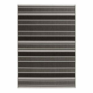Czarny dywan odpowiedni na zewnątrz NORTHRUGS Strap, 200x290 cm obraz