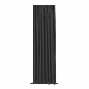 Czarna zasłona półzaciemniająca 250x100 cm – Mila Home obraz
