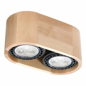 Lampa sufitowa w naturalnym kolorze 14x27 cm Eukadi – Nice Lamps obraz