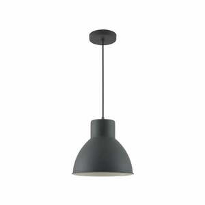 Czarna lampa wisząca z metalowym kloszem Dante – GTV obraz