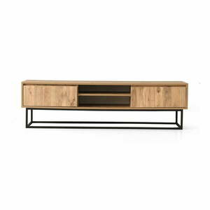 Szafka pod TV w dekorze drewna sosnowego Belinda, szer. 140 cm obraz