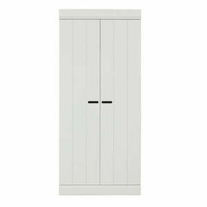 Biała szafa z litego drewna sosnowego 77x175 cm Connect – WOOOD obraz