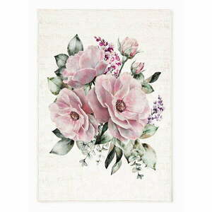 Różowo-kremowy dywan odpowiedni do prania 80x140 cm New Carpets – Oyo home obraz