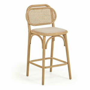 Hoker z litego drewna dębowego (wysokość siedziska 65 cm) Doriane – Kave Home obraz