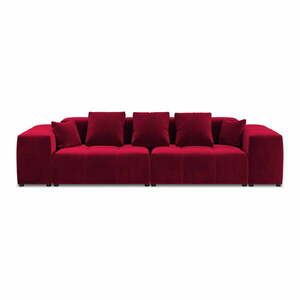 Czerwony aksamitny podłokietnik do sofy modułowej Rome Velvet - Cosmopolitan Design obraz