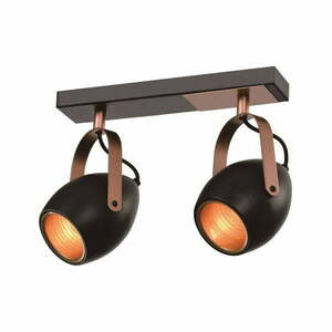 Czarna lampa sufitowa 18x30 cm Anica – Candellux Lighting obraz
