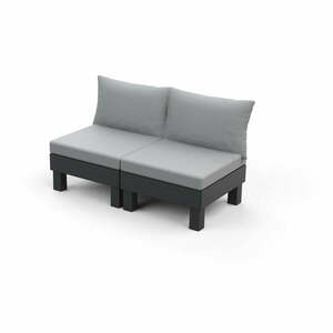 Szara plastikowa sofa ogrodowa Cantara – Keter obraz