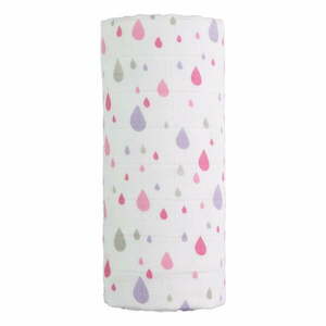 Bawełniany dziecięcy ręcznik T-TOMI Tetra Pink Drops, 120x120 cm obraz