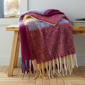 Koc 130x170 cm Mohair Check – Catherine Lansfield obraz
