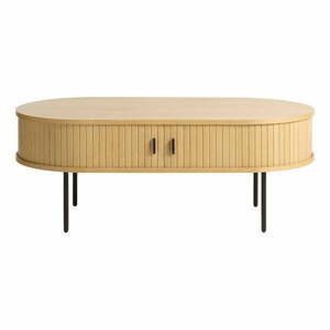 Stolik w dekorze dębu 60x120 cm Nola – Unique Furniture obraz