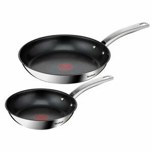 Patelnie ze stali nierdzewnej 2 szt. Intuition – Tefal obraz