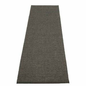 Antracytowy chodnik odpowiedni na zewnątrz 70x240 cm Emm Black Linen – Pappelina obraz