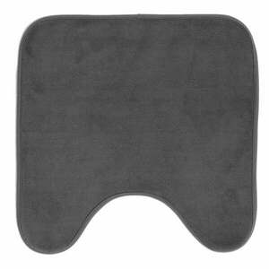 Antracytowy dywanik łazienkowy do WC 45x45 cm Vitamine – douceur d'intérieur obraz