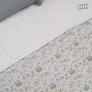 Lniana pikowana narzuta 200x220 cm Botany 2 & Melange – Linen Tales obraz