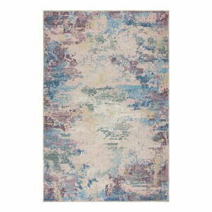 Niebiesko-fioletowy dywan z mieszanki włókien z recyklingu odpowiedni do prania 200x290 cm Reid – Flair Rugs obraz