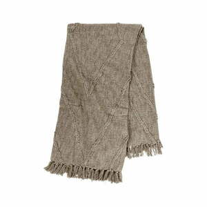 Jasnobrązowa bawełniana narzuta na łóżko dwuosobowe 250x260 cm Sahara – Tiseco Home Studio obraz