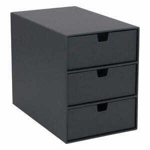 Ciemnoszary organizer z 3 szufladkami Bigso Box of Sweden Ingrid obraz