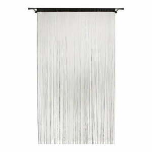 Czarna zasłona na drzwi 100x200 cm String – Mendola Fabrics obraz