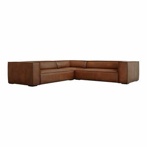 Koniakowy skórzany narożnik (róg zmienny) Madame – Windsor & Co Sofas obraz