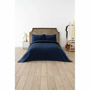Ciemnoniebieska narzuta 200x220 cm Waffle – Mijolnir obraz