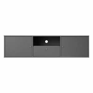 Antracytowa szafka pod TV 161x42 cm Mistral – Hammel Furniture obraz