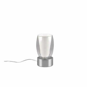 Lampa stołowa w kolorze srebra ze szklanym kloszem (wysokość 24 cm) Barret – Trio Select obraz