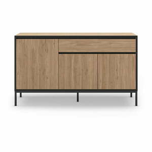 Niska komoda w dekorze dębu 140x80 cm Lorenza – Marckeric obraz